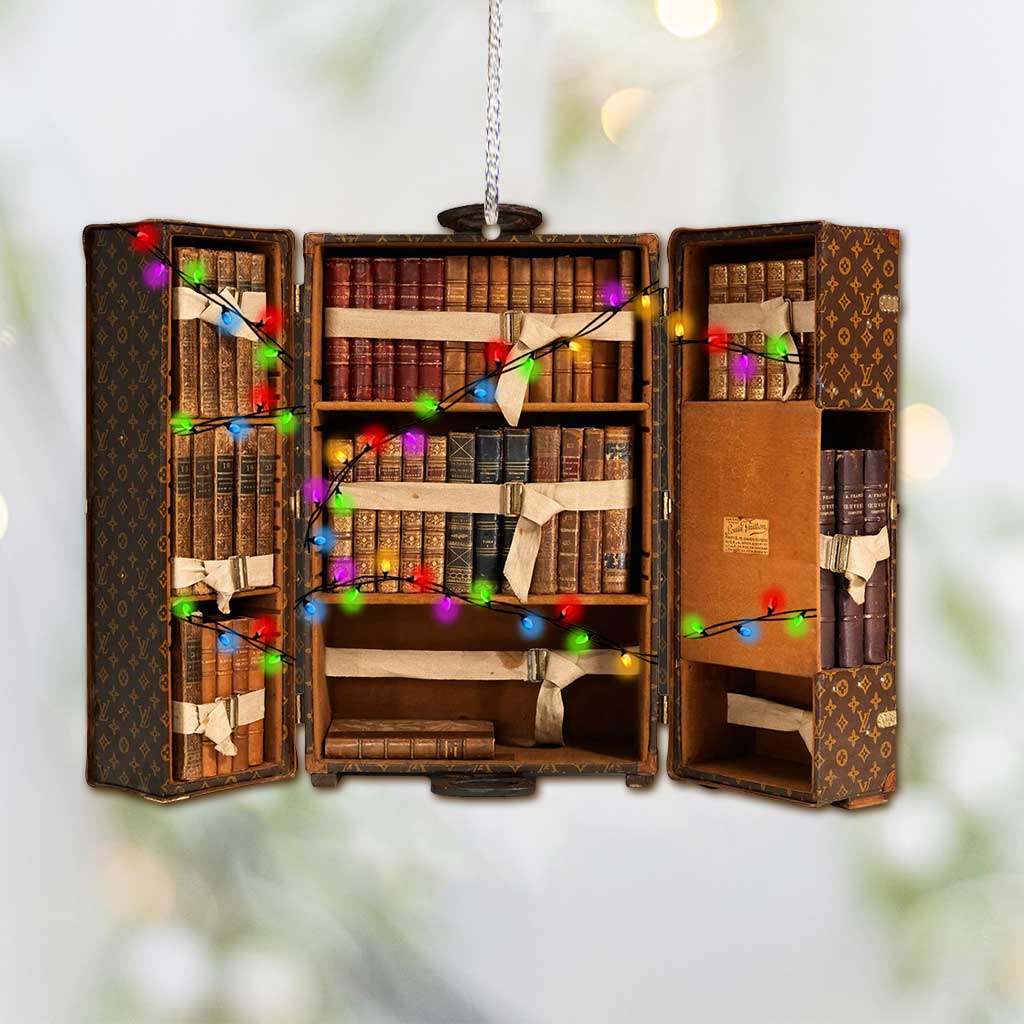 My Luggage Is Full Of - Christmas Book Ornament (Printed On Both Sides)