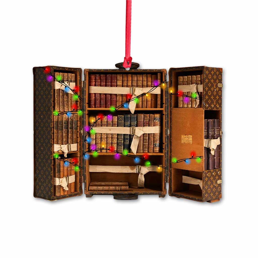My Luggage Is Full Of - Christmas Book Ornament (Printed On Both Sides)