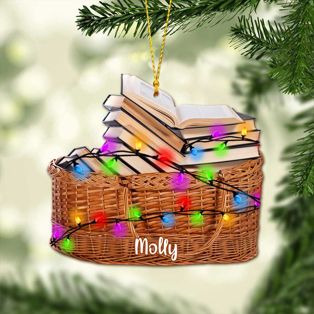 My Picnic Looks Like - Personalized Christmas Book Ornament (Printed On Both Sides)