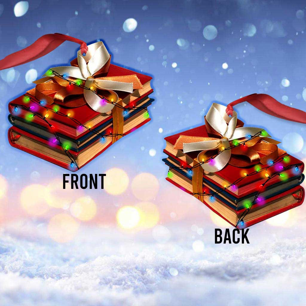 All I Want For Christmas - Christmas Book Ornament (Printed On Both Sides)