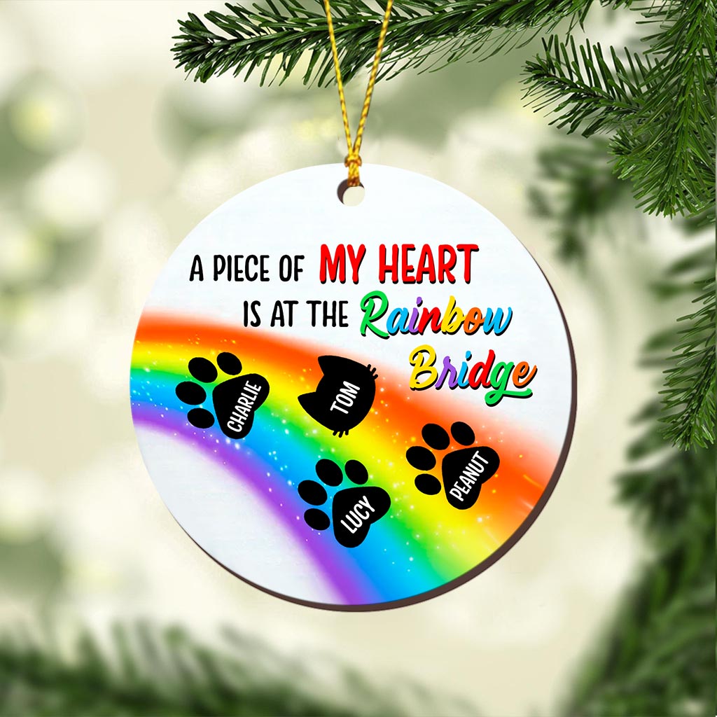 A Piece Of My Heart - Personalized Christmas Dog Ornament (Printed On Both Sides)