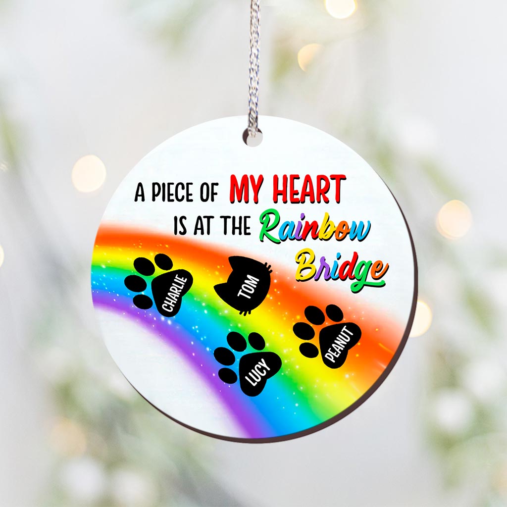 A Piece Of My Heart - Personalized Christmas Dog Ornament (Printed On Both Sides)