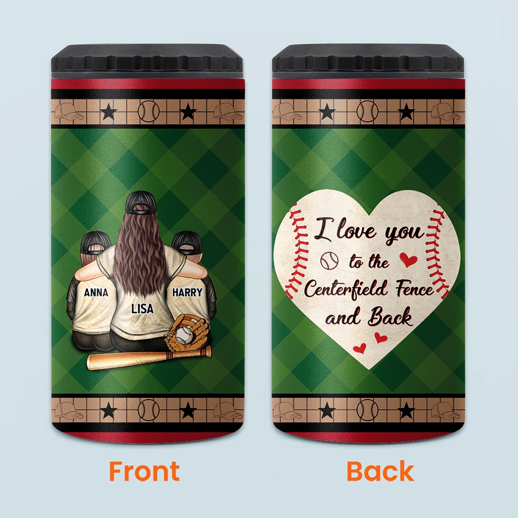 My Heart Is On That Field - Personalized Baseball Can Cooler