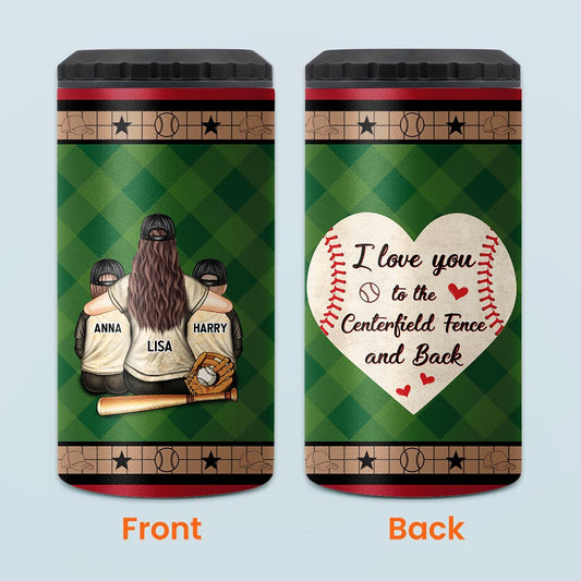 My Heart Is On That Field - Personalized Baseball Can Cooler