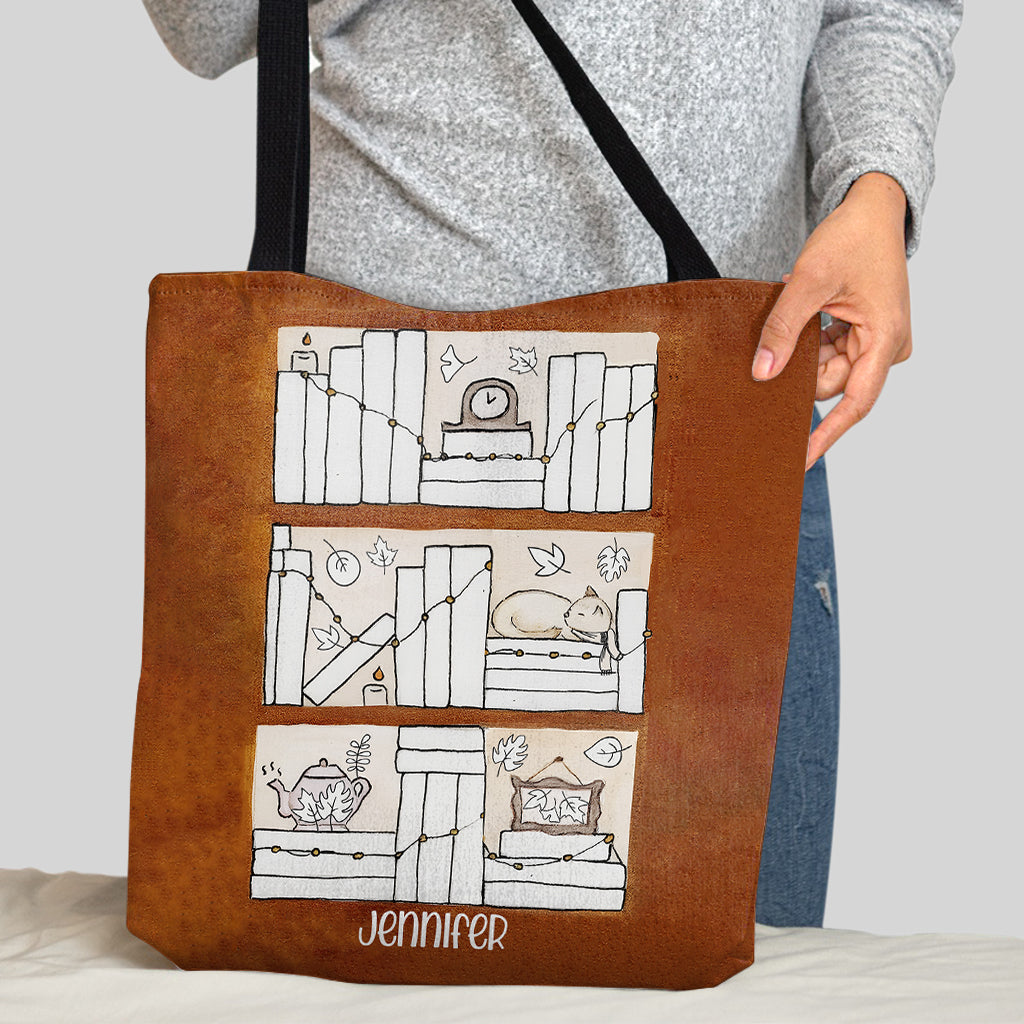 Four Seasons Reading Tracker - Personalized Book Tote Bag