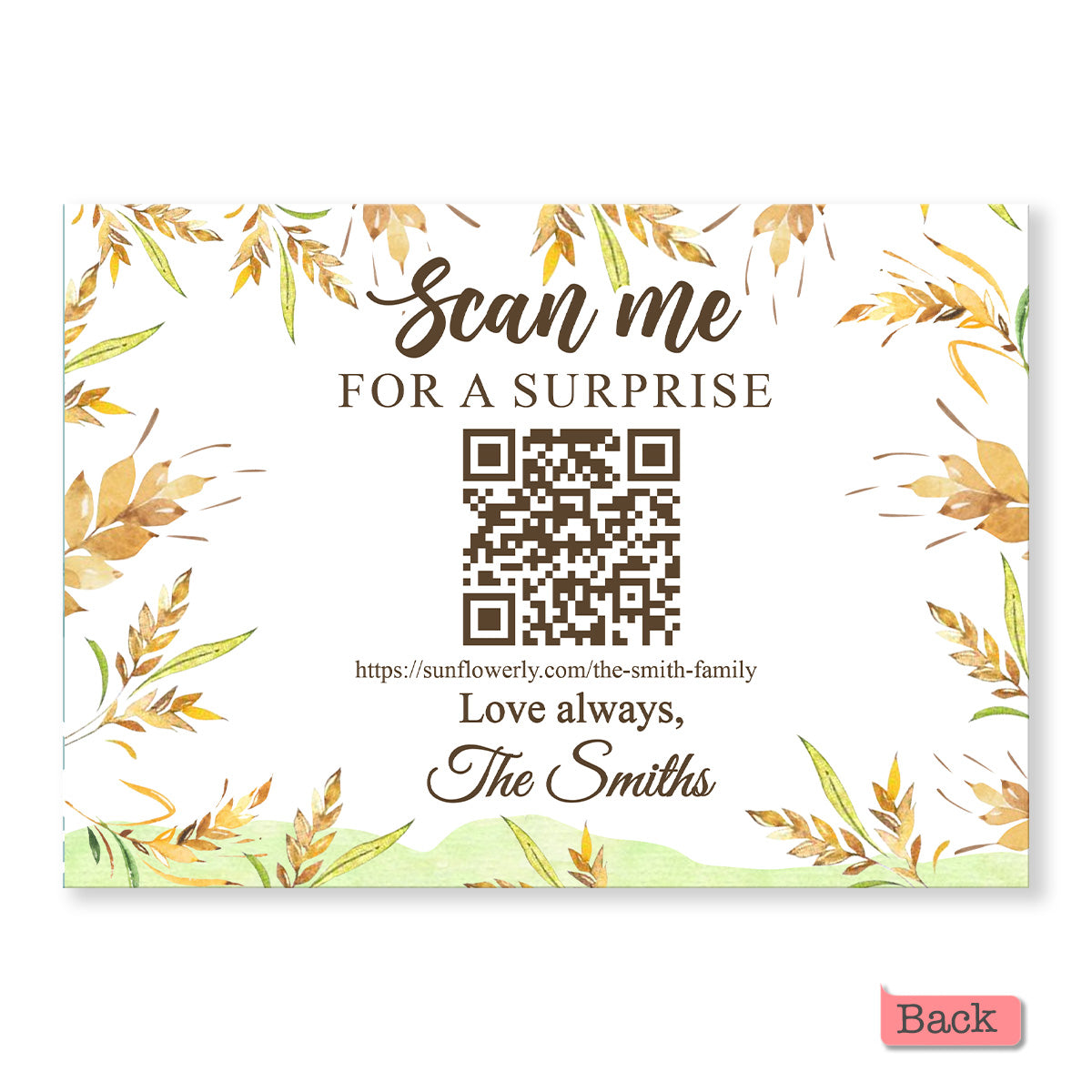 We Love You - Personalized QR Greeting Card