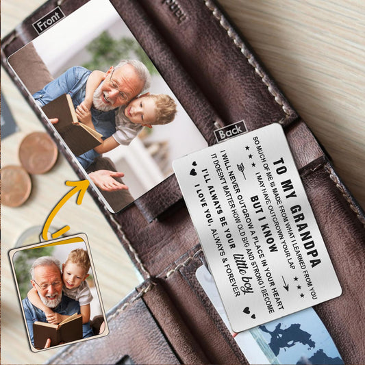 To My Dad - Gift for dad, grandma, grandpa, mom, uncle, aunt - Personalized Wallet Insert Card
