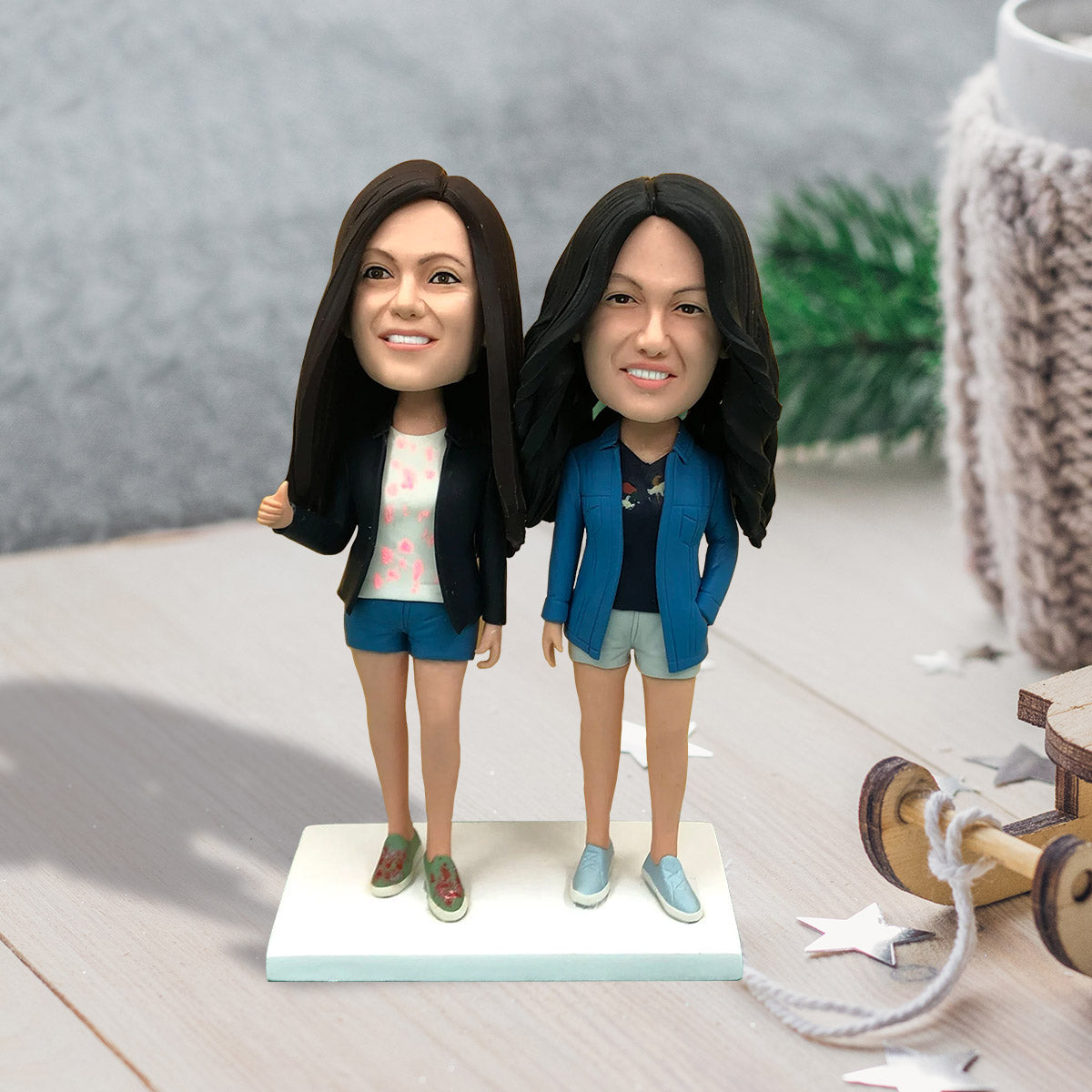 Custom Figure - Personalized Sibling Bobblehead