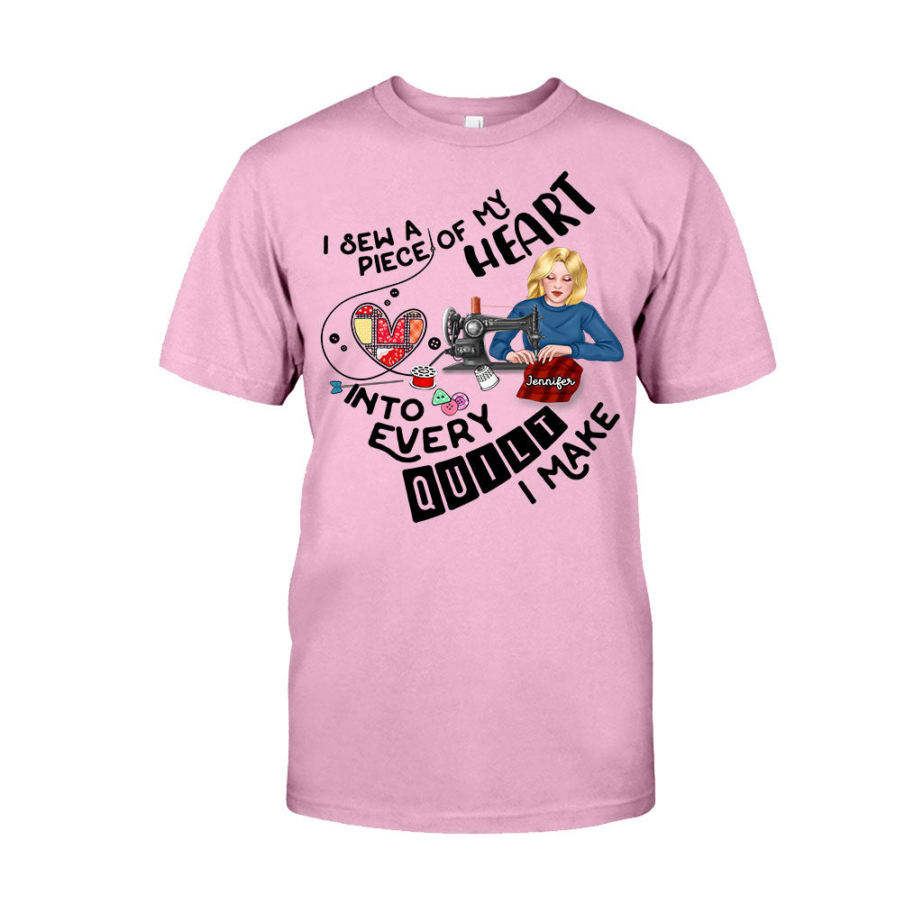 I Sewing A Piece Of My Heart - Personalized Sewing T-shirt And Hoodie