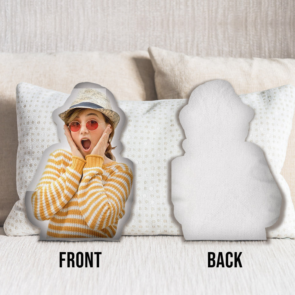 Custom Photo Humanoid - Personalized Aunt Shaped Pillow