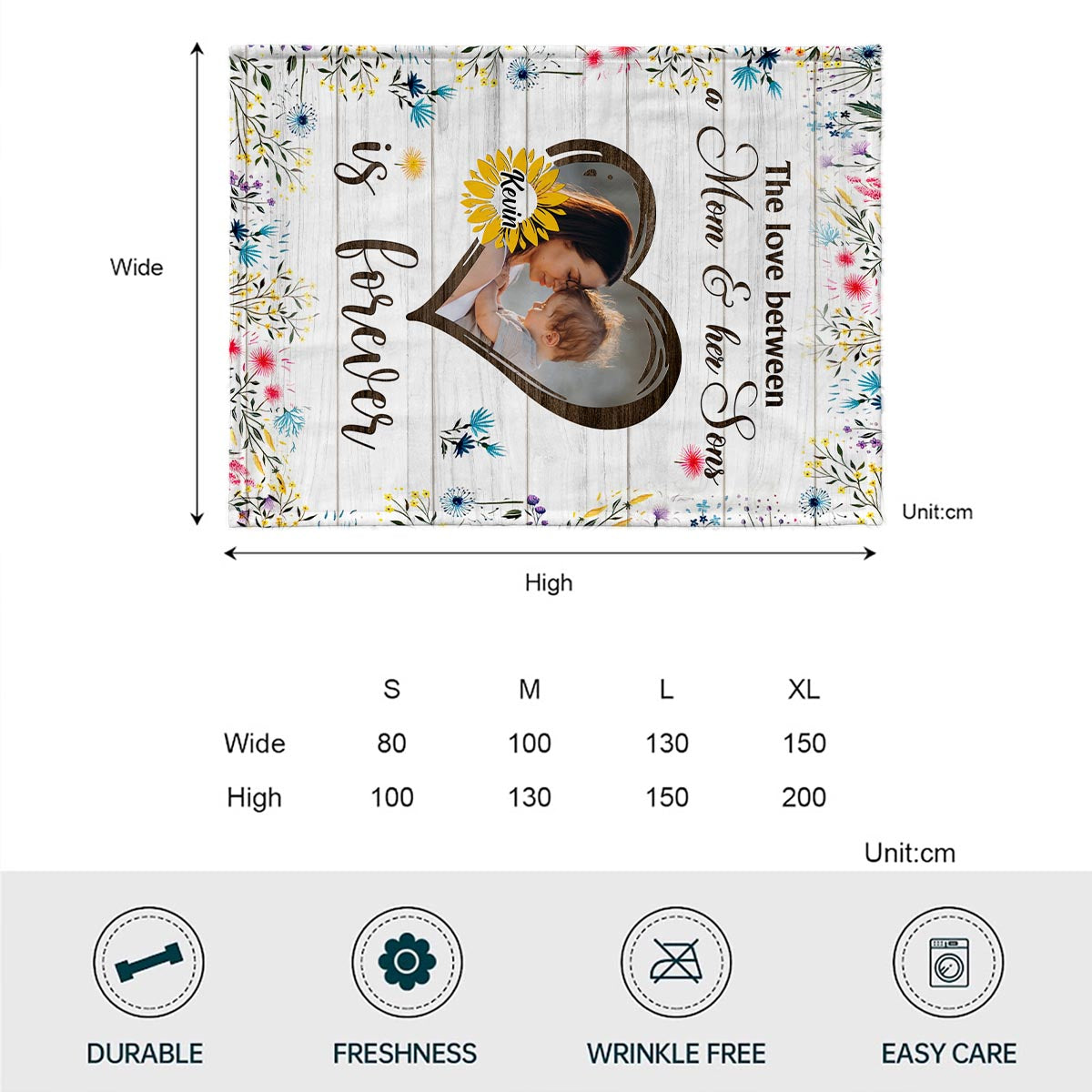 If We Had A Flower - Personalized Mother Blanket