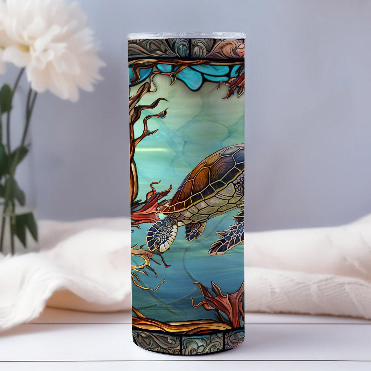 Turtle Lovers - Personalized Turtle Skinny Tumbler