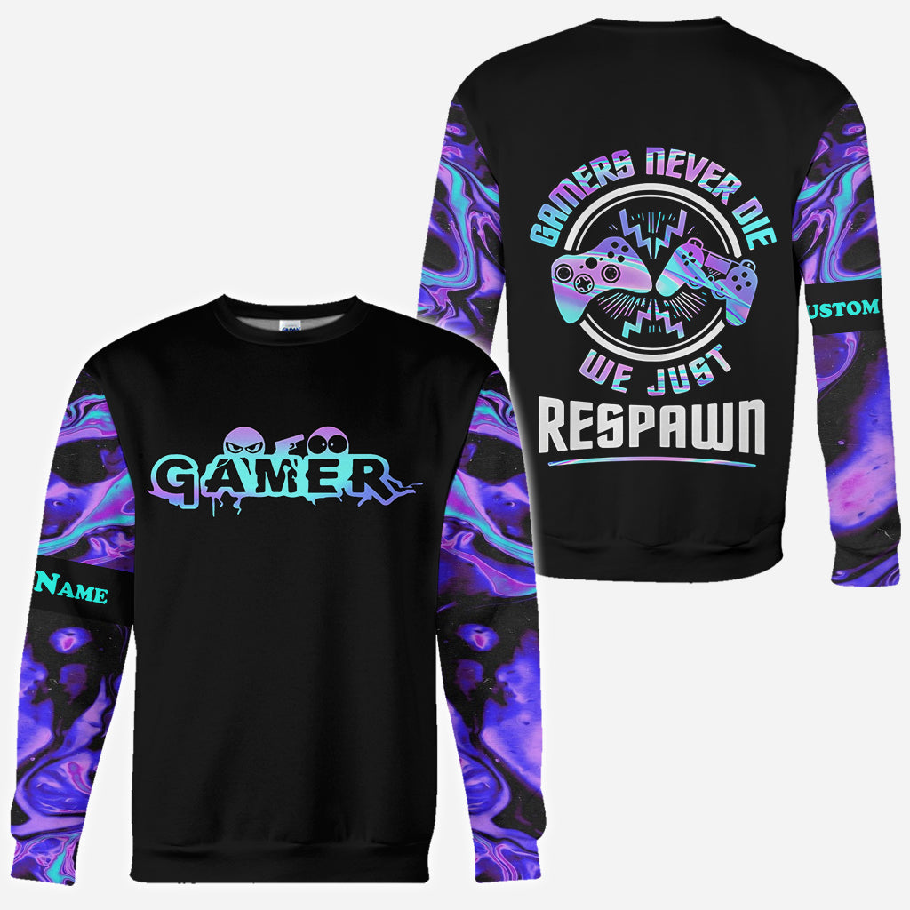 We Just Respawn - Personalized Video Game All Over Shirt