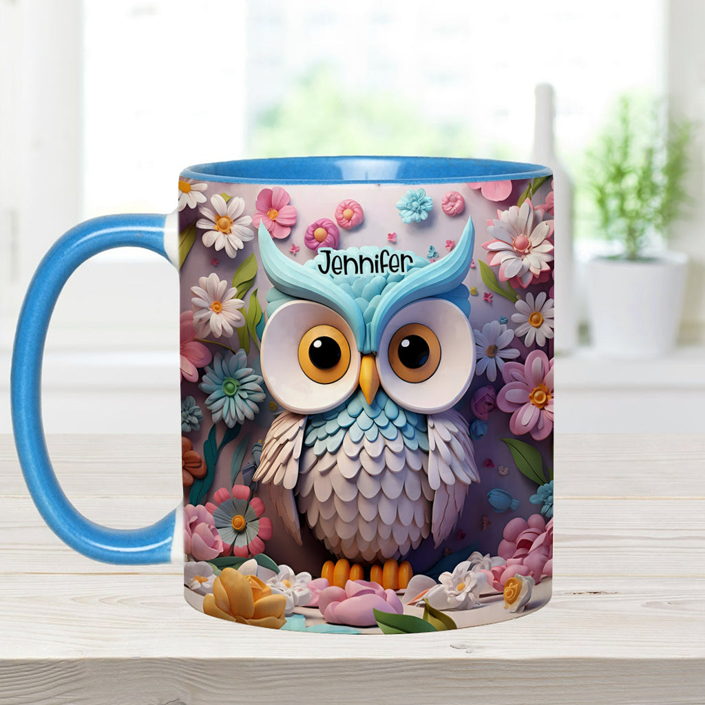 Cool Owl - Personalized Owl Accent Mug