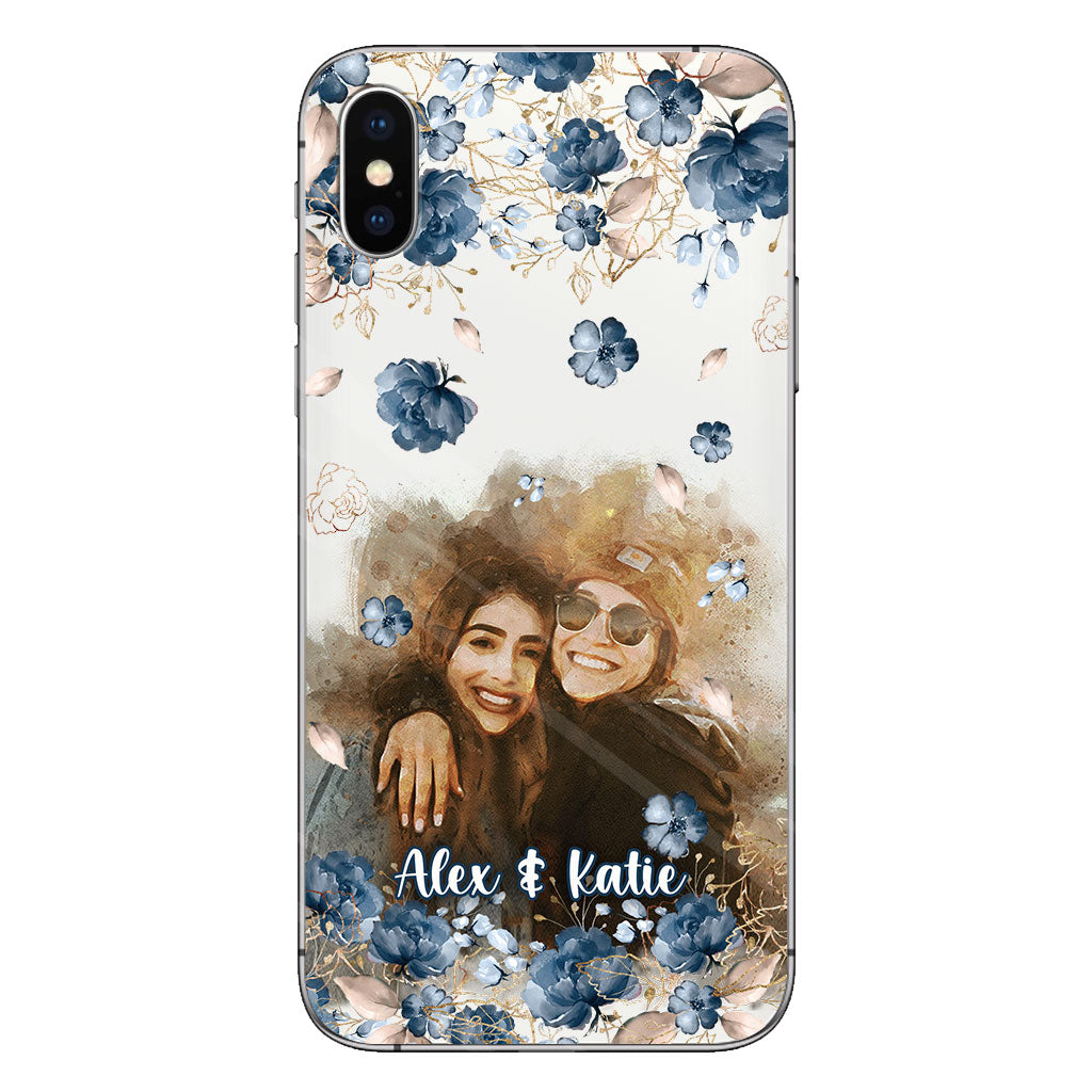 Bestie Matching Phone Case - Personalized Bestie Clear Phone Case