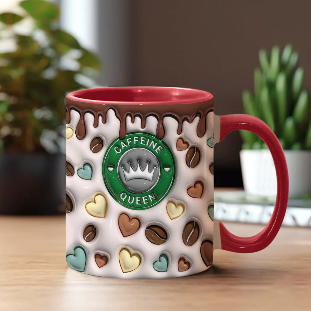 Caffeine Queen - Personalized Coffee Accent Mug