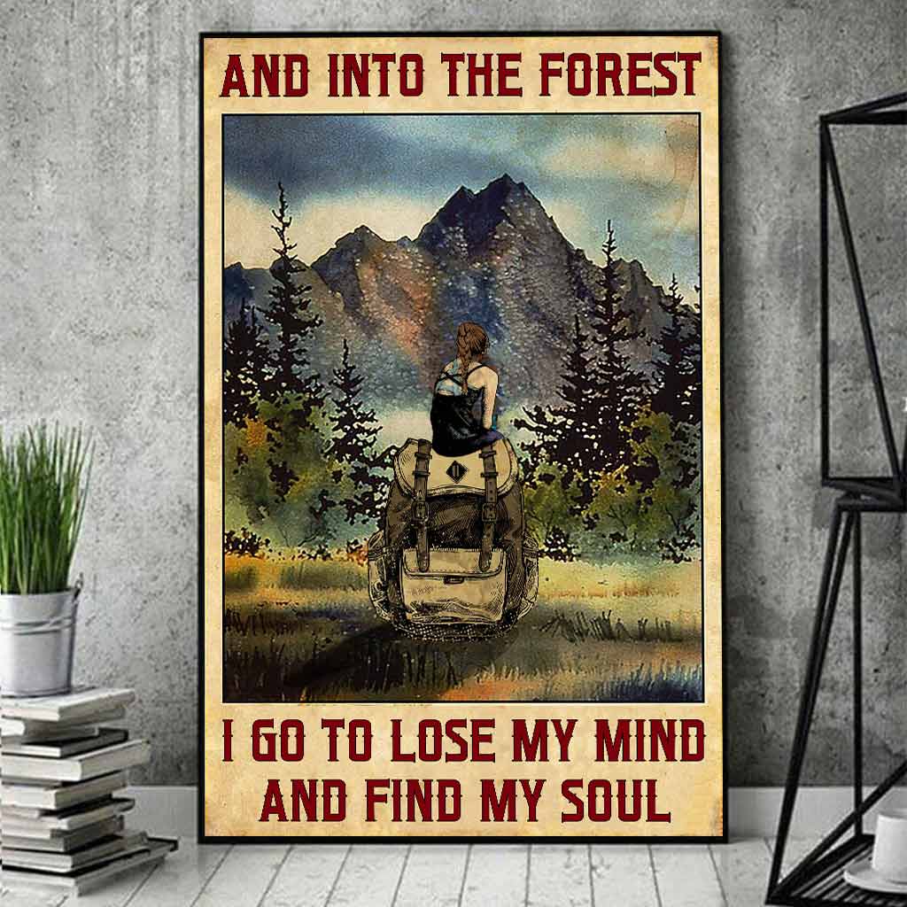 And Into The Forest I Go - Camping Poster