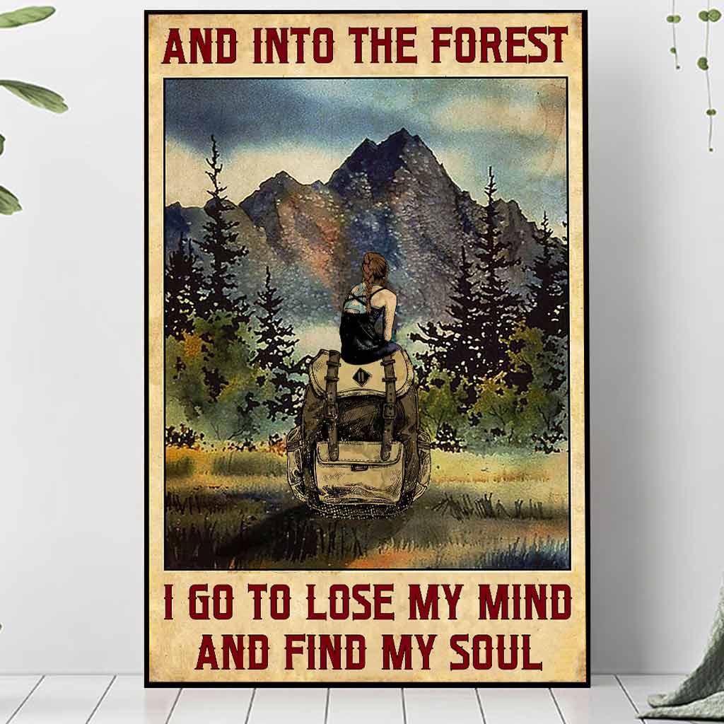 And Into The Forest I Go - Camping Poster