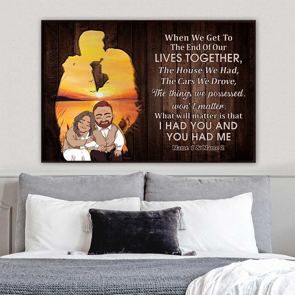 When We Get To The End - Personalized Couple Poster