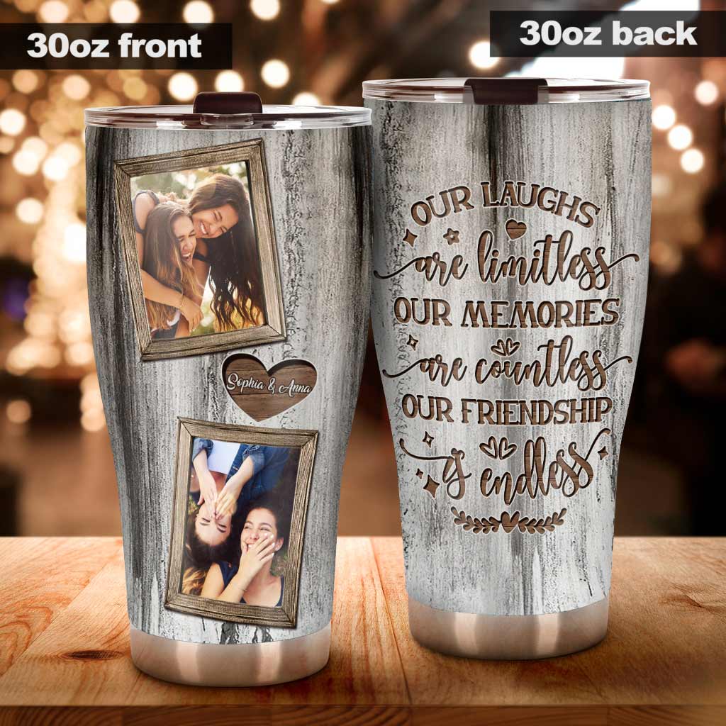 Our Friendship Is Endless - Personalized Bestie Tumbler