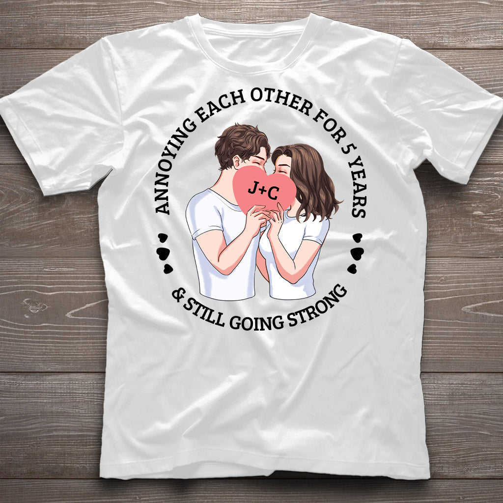 Annoying Each Other For Years And Still Going Strong - Personalized Couple Couple T-shirt and Hoodie