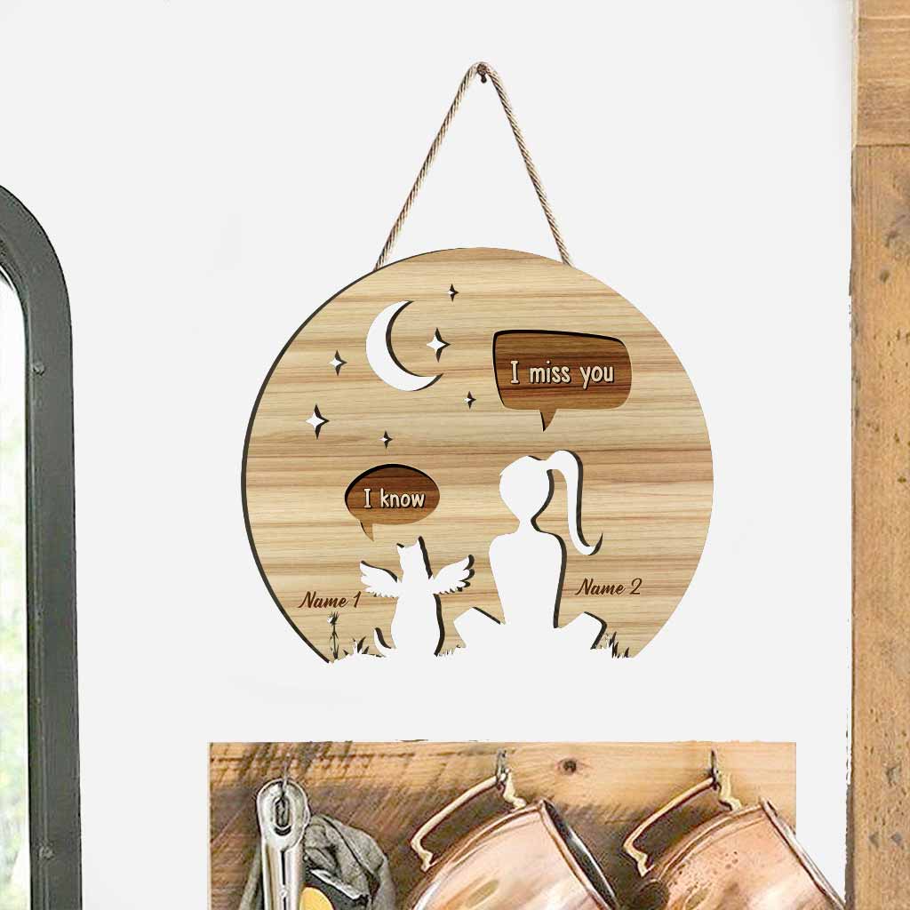I Miss You - Personalized Cat Wood Sign