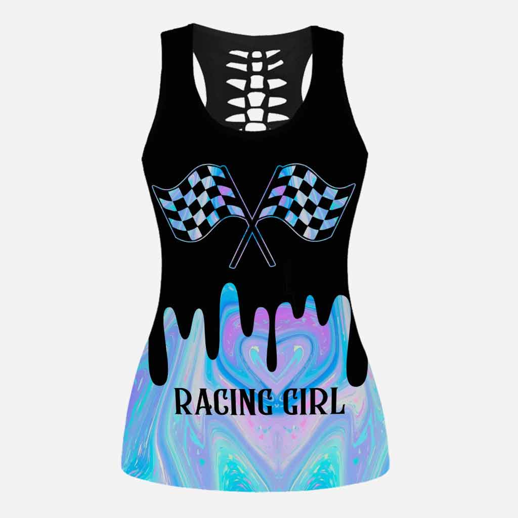 Love Racing - Racing Hollow Tank Top and Leggings