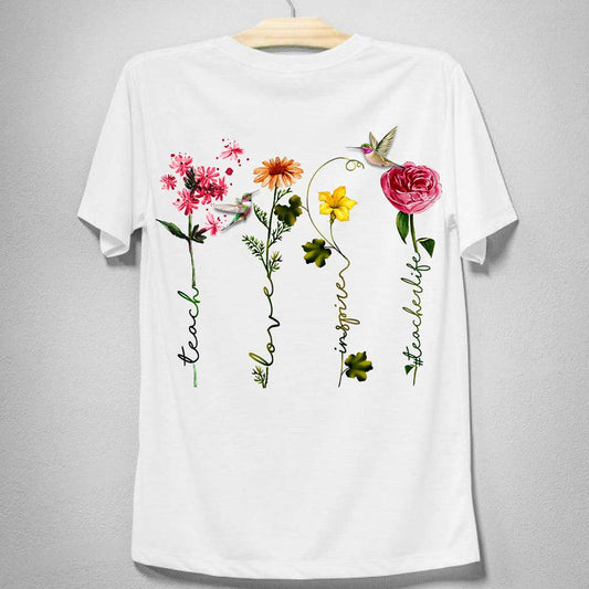 Teach Love Inspire - Personalized Teacher T-shirt and Hoodie
