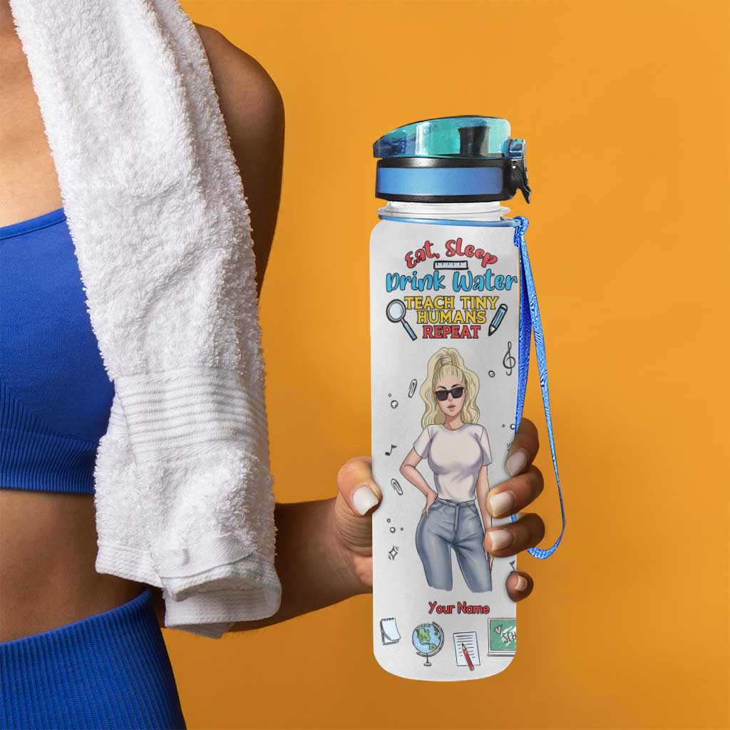 Stay Hydrated - Personalized Teacher Water Tracker Bottle