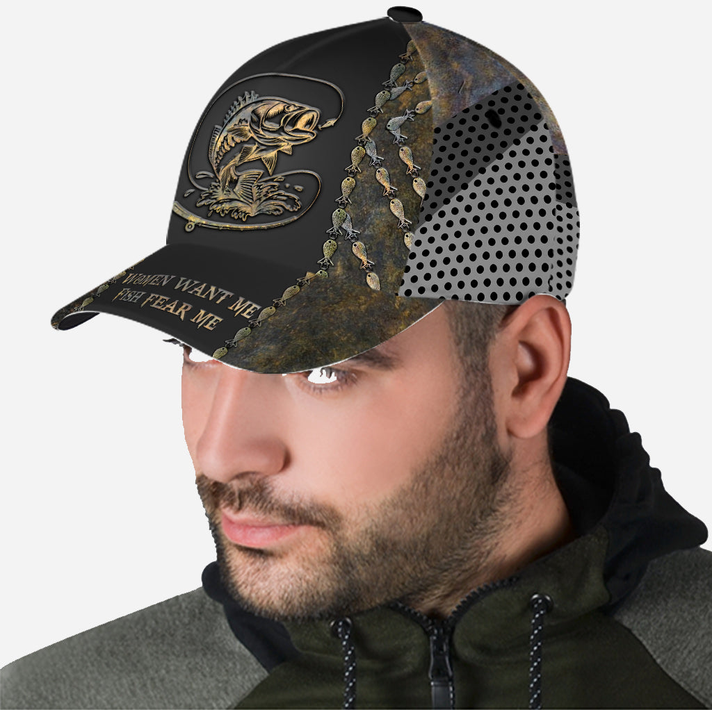 Fish Fear Me - Personalized Fishing Classic Cap