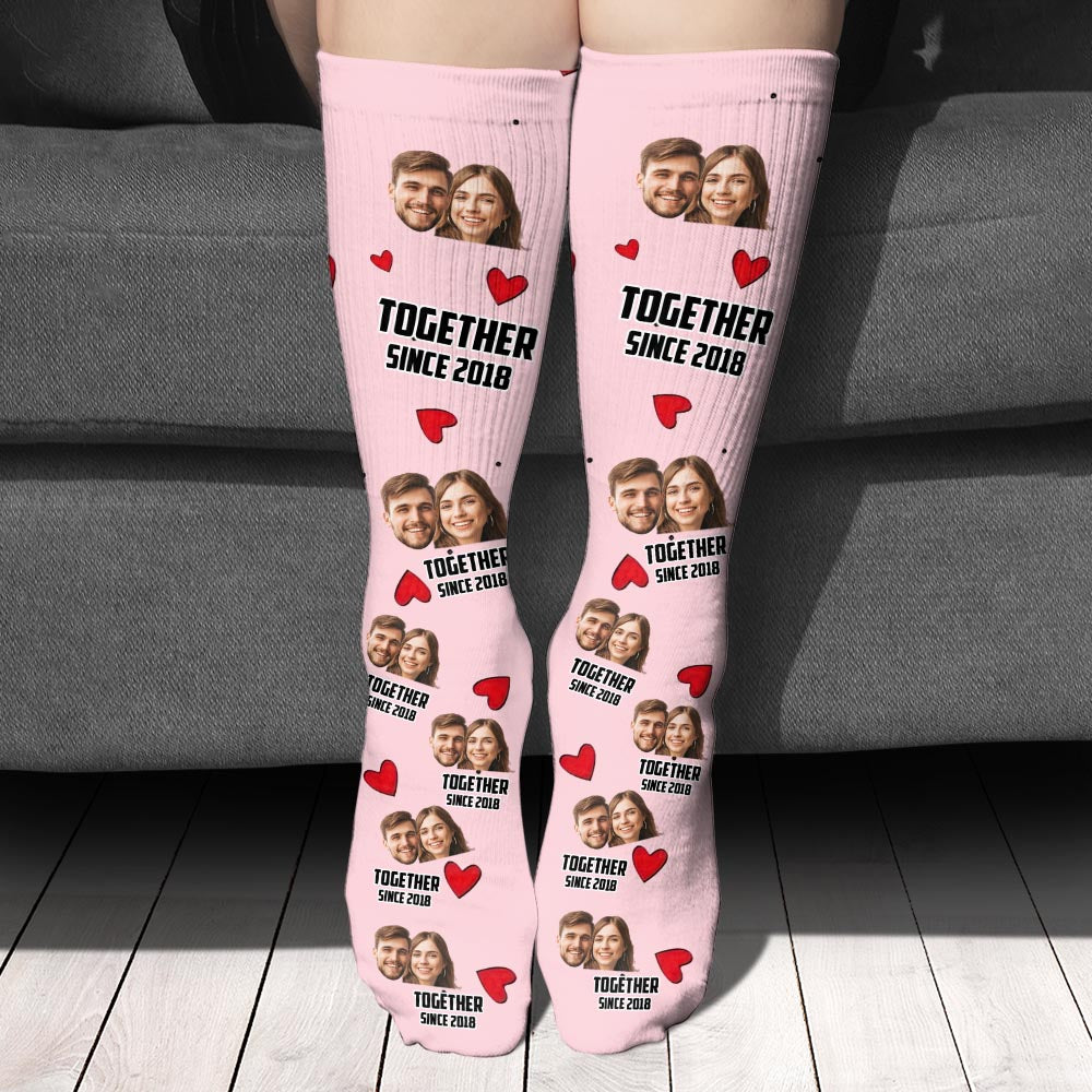 You Are My Missing Piece - Personalized Couple Socks