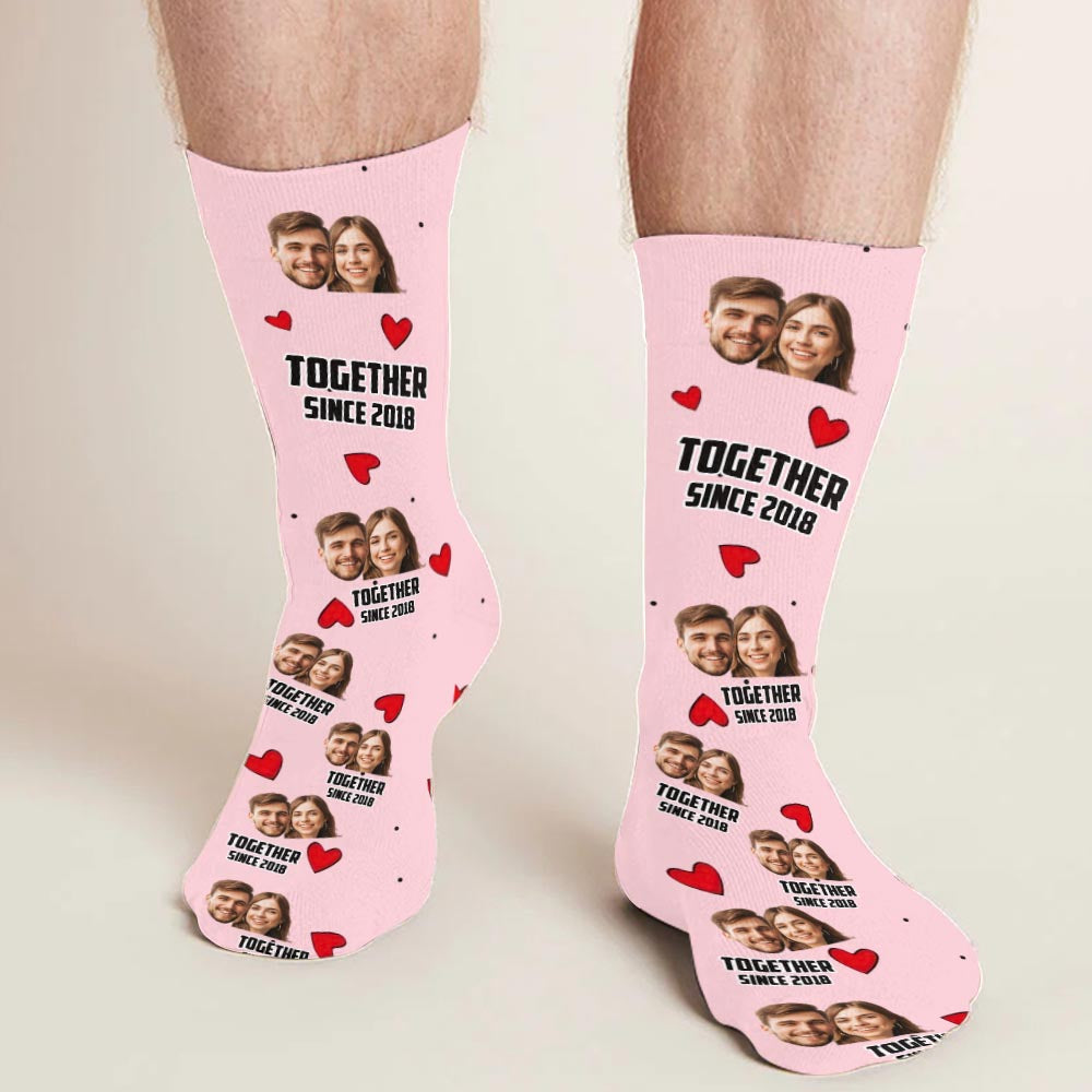 You Are My Missing Piece - Personalized Couple Socks