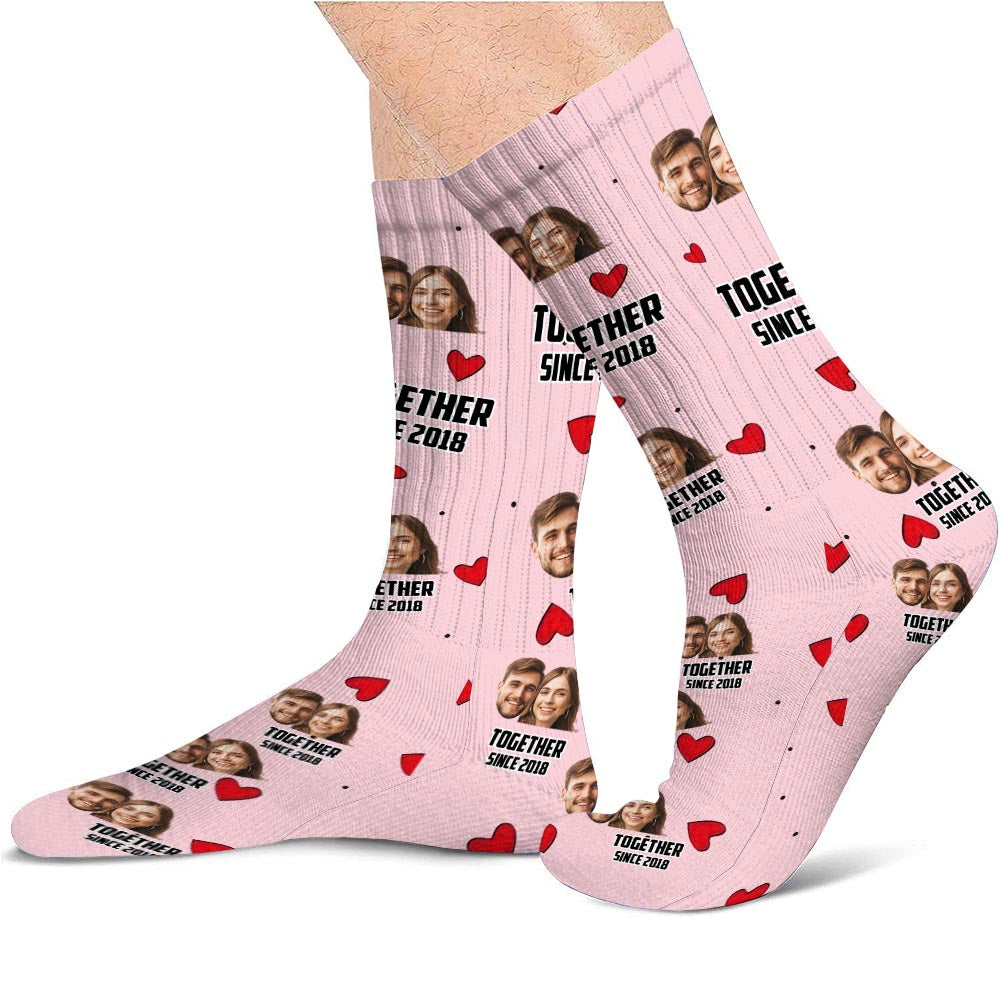 You Are My Missing Piece - Personalized Couple Socks