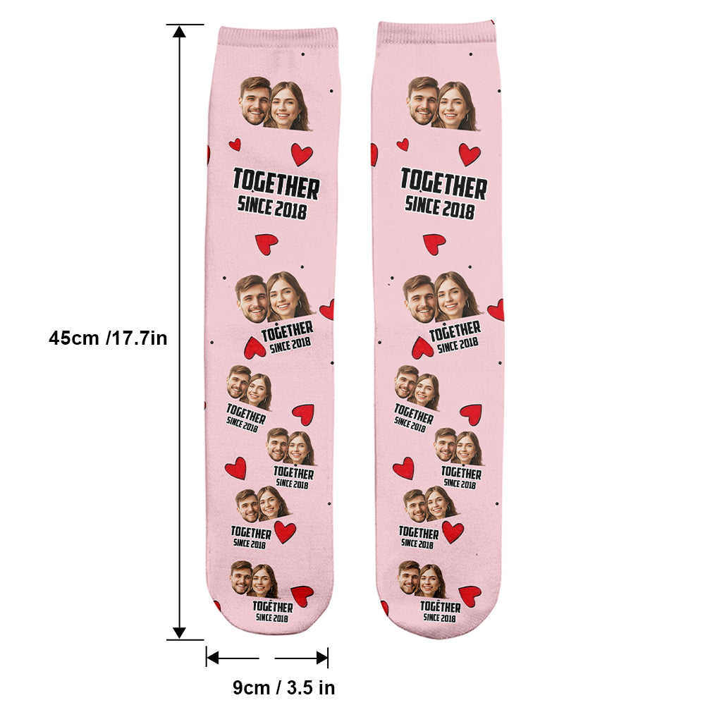 You Are My Missing Piece - Personalized Couple Socks