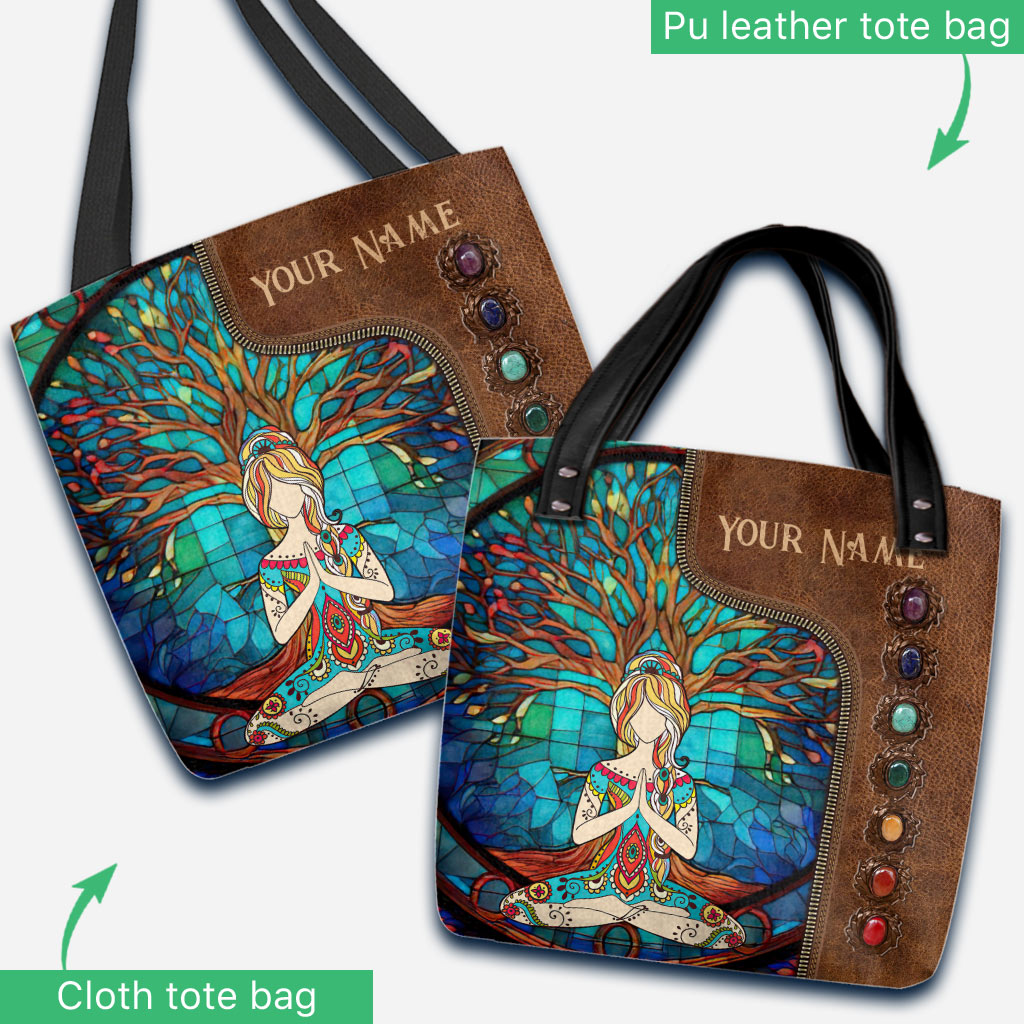 Namaste Green - Personalized Yoga Tote Bag
