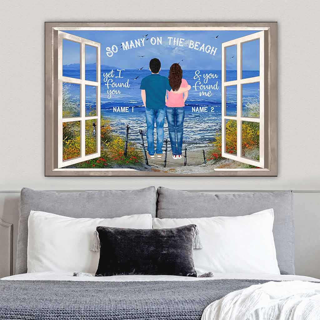 So Many On The Beach - Sea Lover Personalized Poster