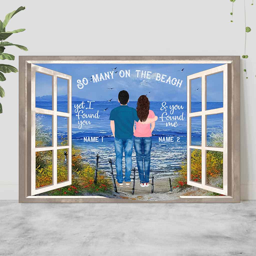 So Many On The Beach - Sea Lover Personalized Poster