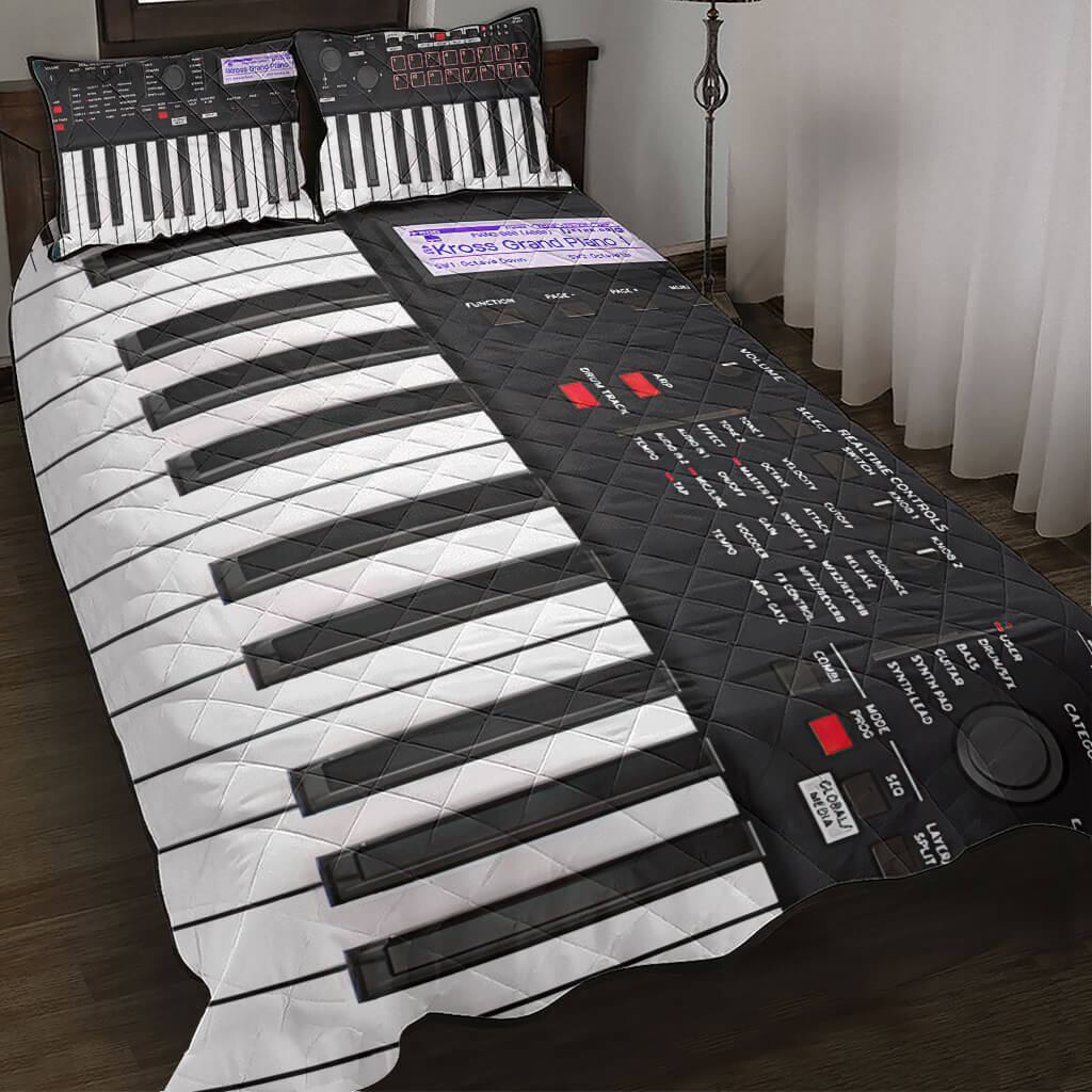 Digital Piano - Piano Quilt Bed Set
