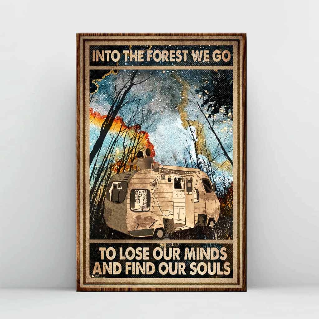Into The Forest We Go - Camping Poster