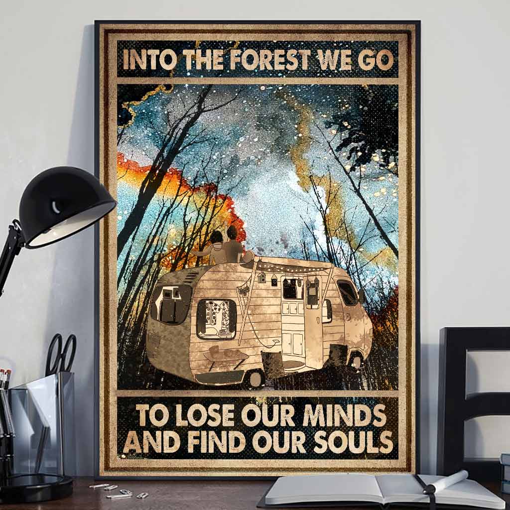Into The Forest We Go - Camping Poster