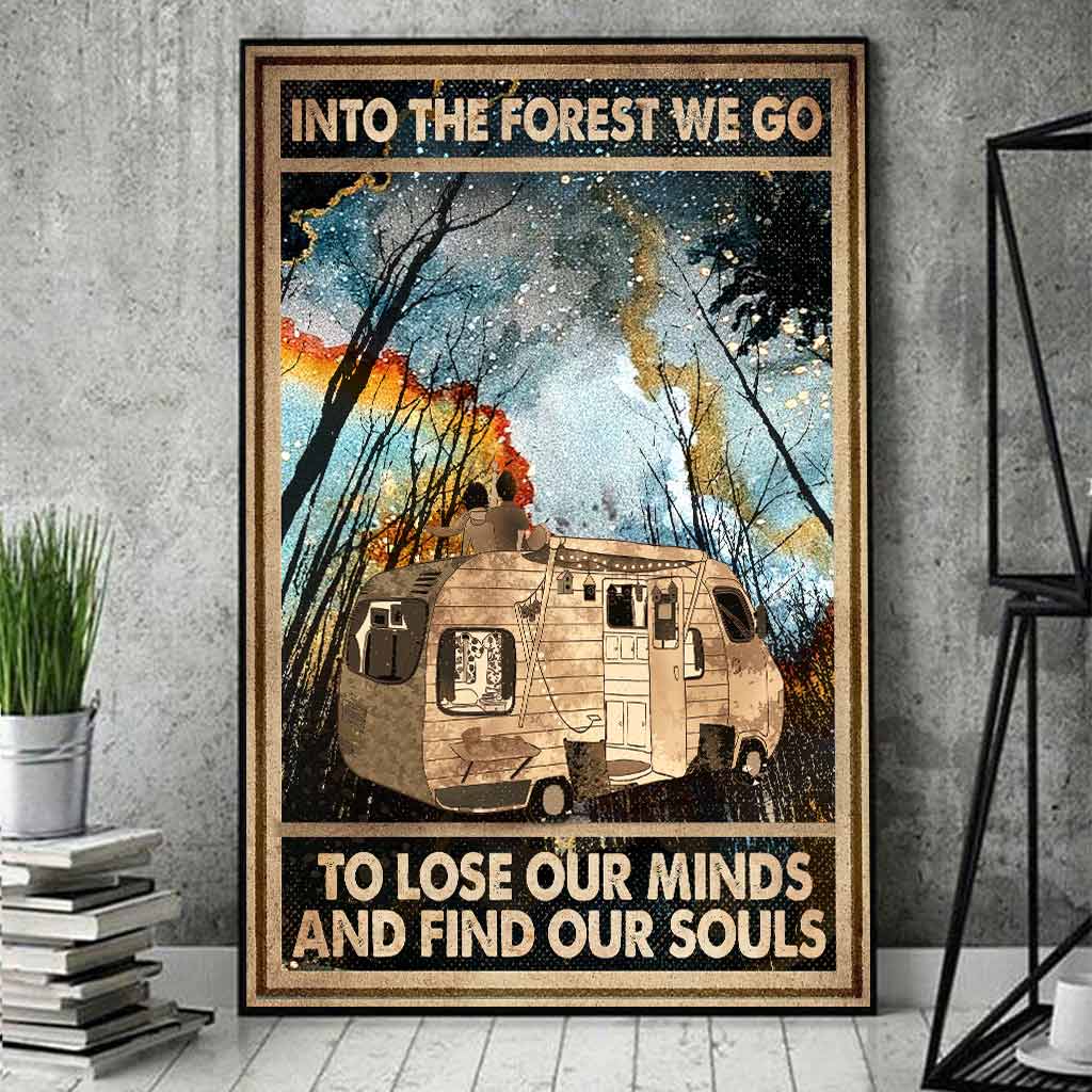 Into The Forest We Go - Camping Poster