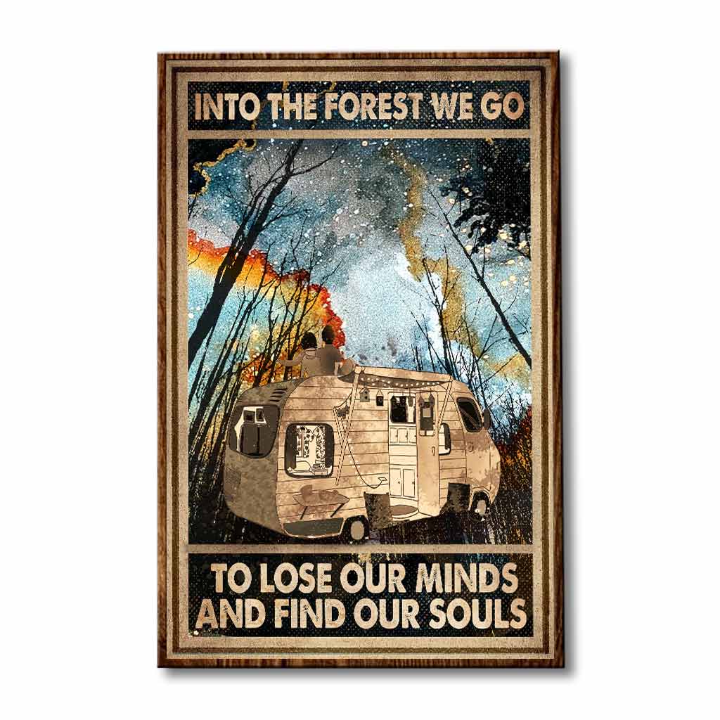 Into The Forest We Go - Camping Poster