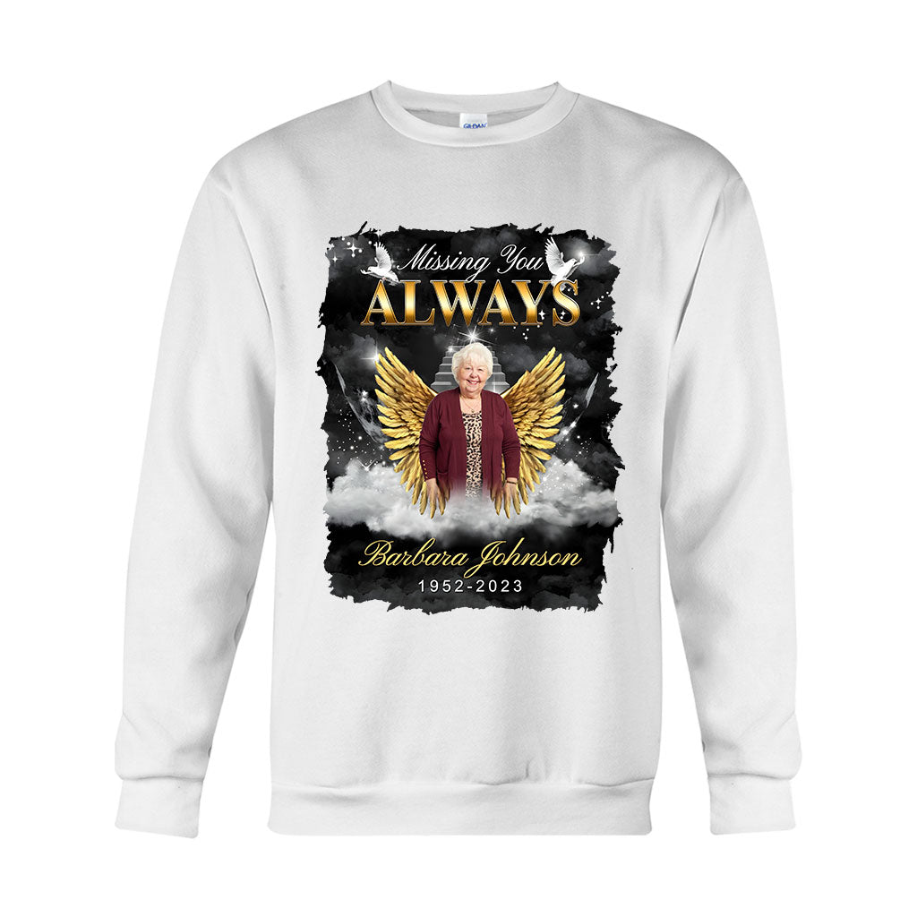 Always In My Heart - Personalized Memorial T-shirt And Hoodie