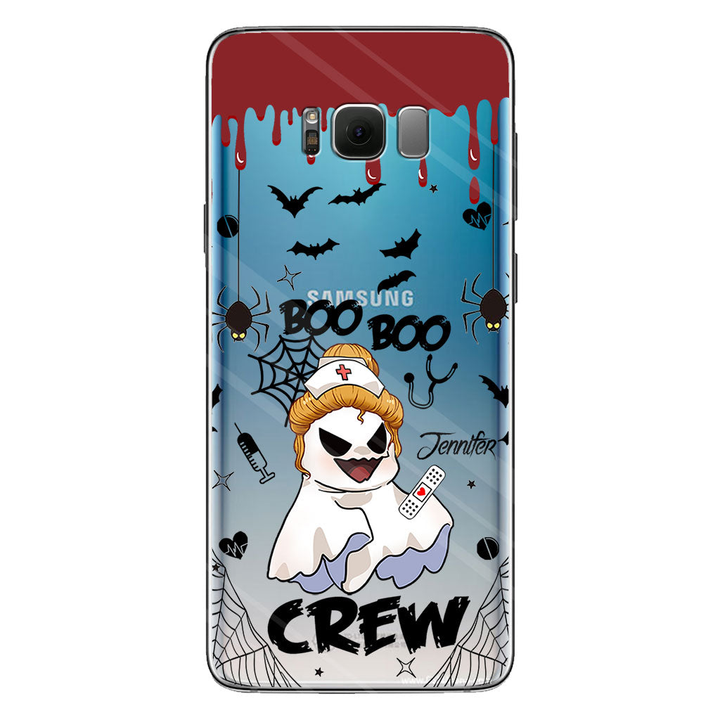 Boo Boo Crew - Personalized Nurse Clear Phone Case