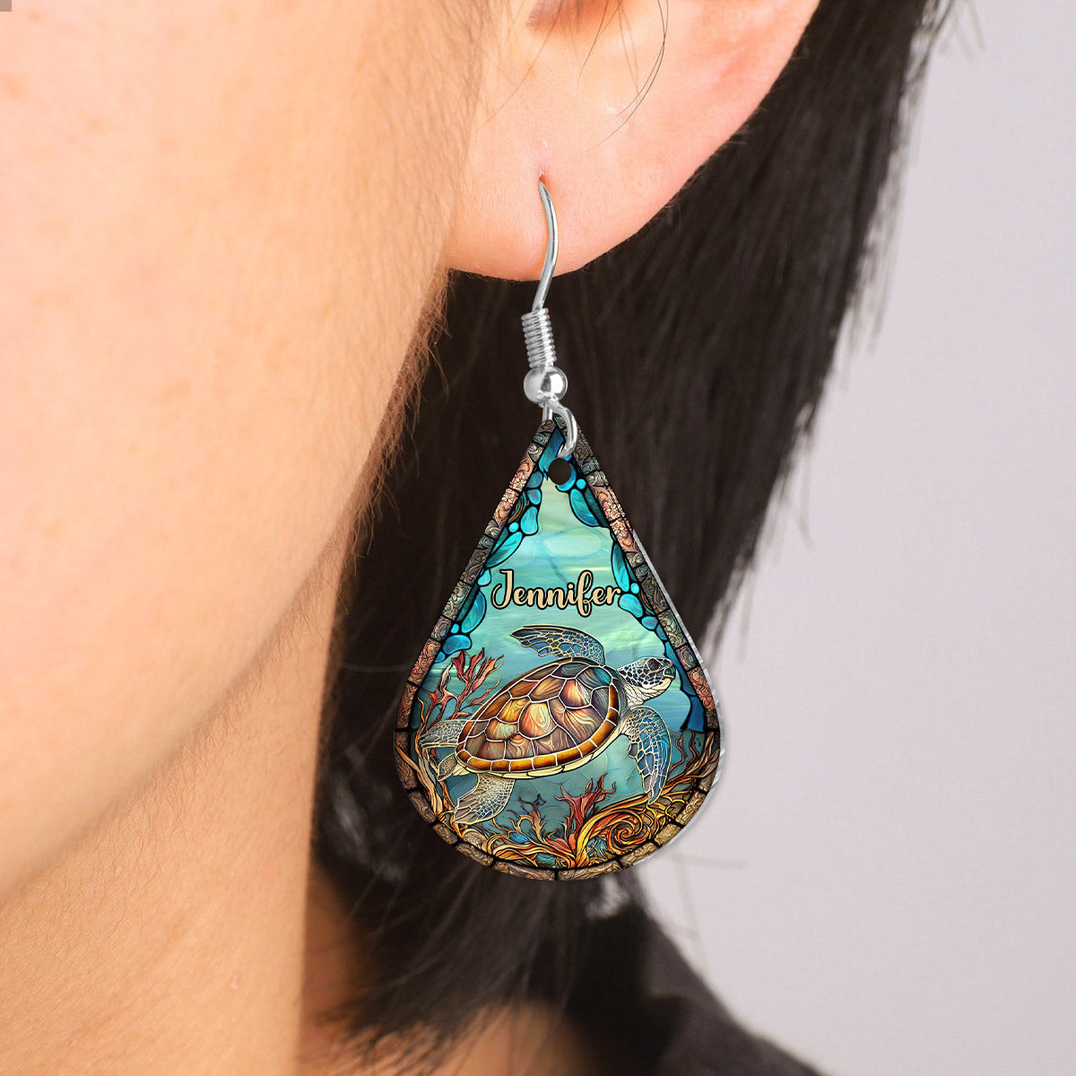 Love Turles - Personalized Turtle Earrings