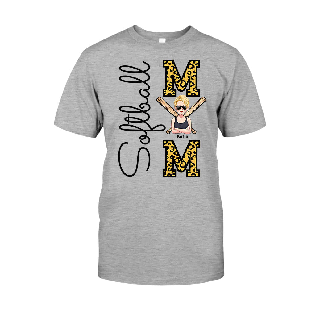 Softball Mom - Personalized Softball T-shirt and Hoodie