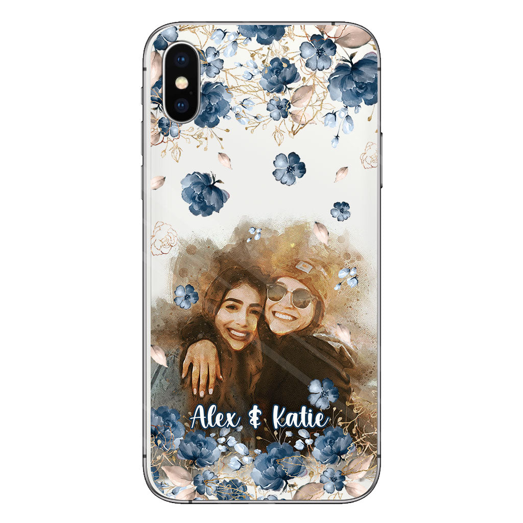 Bestie Matching Phone Case - Personalized Bestie Clear Phone Case