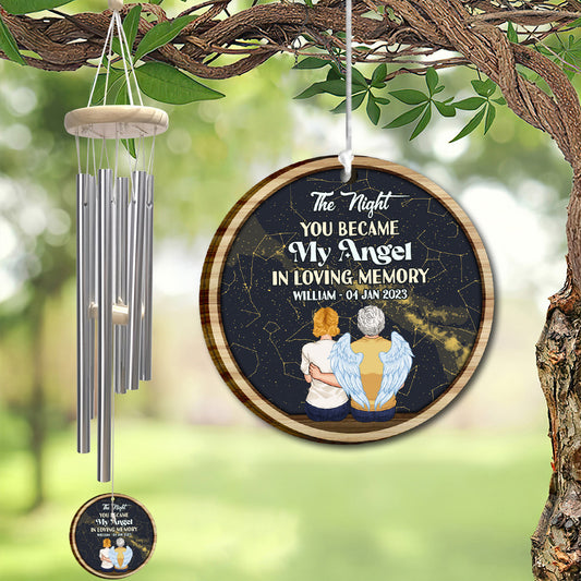 When I Look At The Stars - Personalized Memorial Wind Chime
