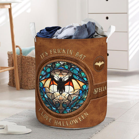 It's Frickin' Bat I Love Halloween - Personalized Witch Storage Basket
