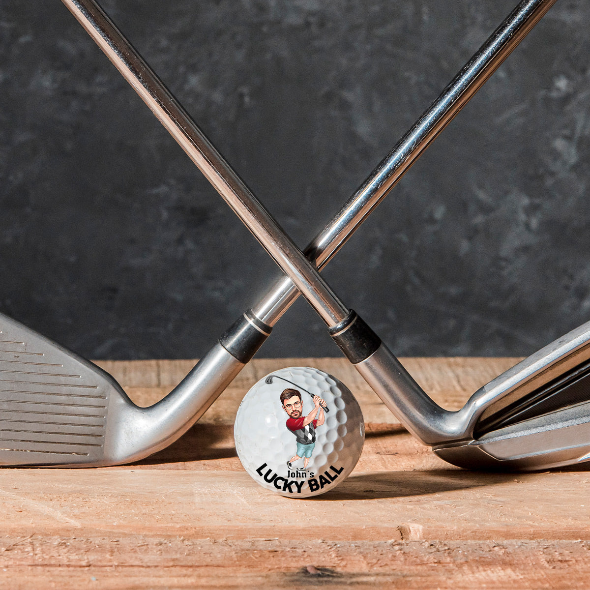 Lucky Ball - Golf gift for dad, him, grandpa, husband - Personalized Golf Ball